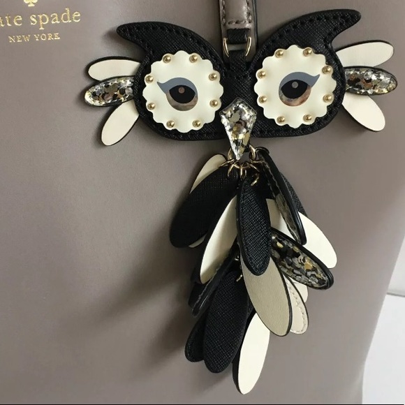 Kate spade owl little Len tote star bright gray - Picture 4 of 8
